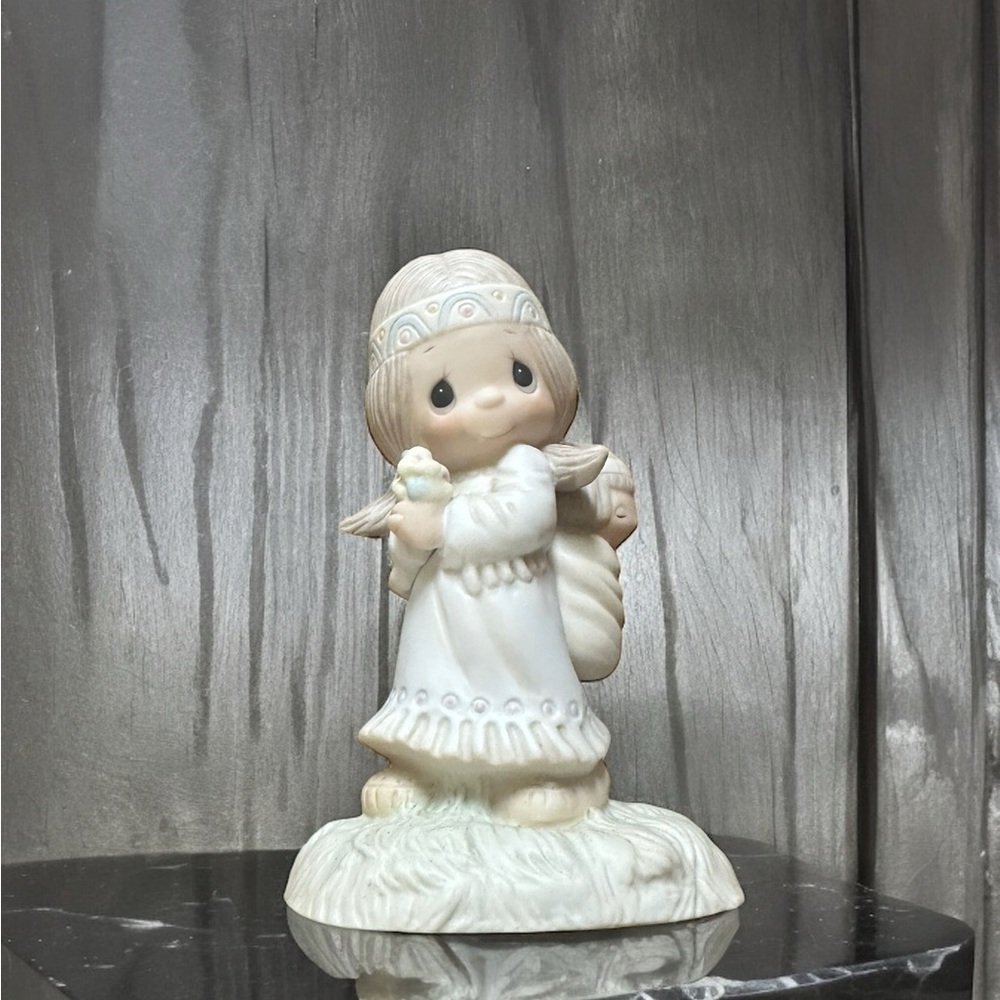 Precious Moments “His Burden Is Light” 1977 Enesco E-1380/G w/Box